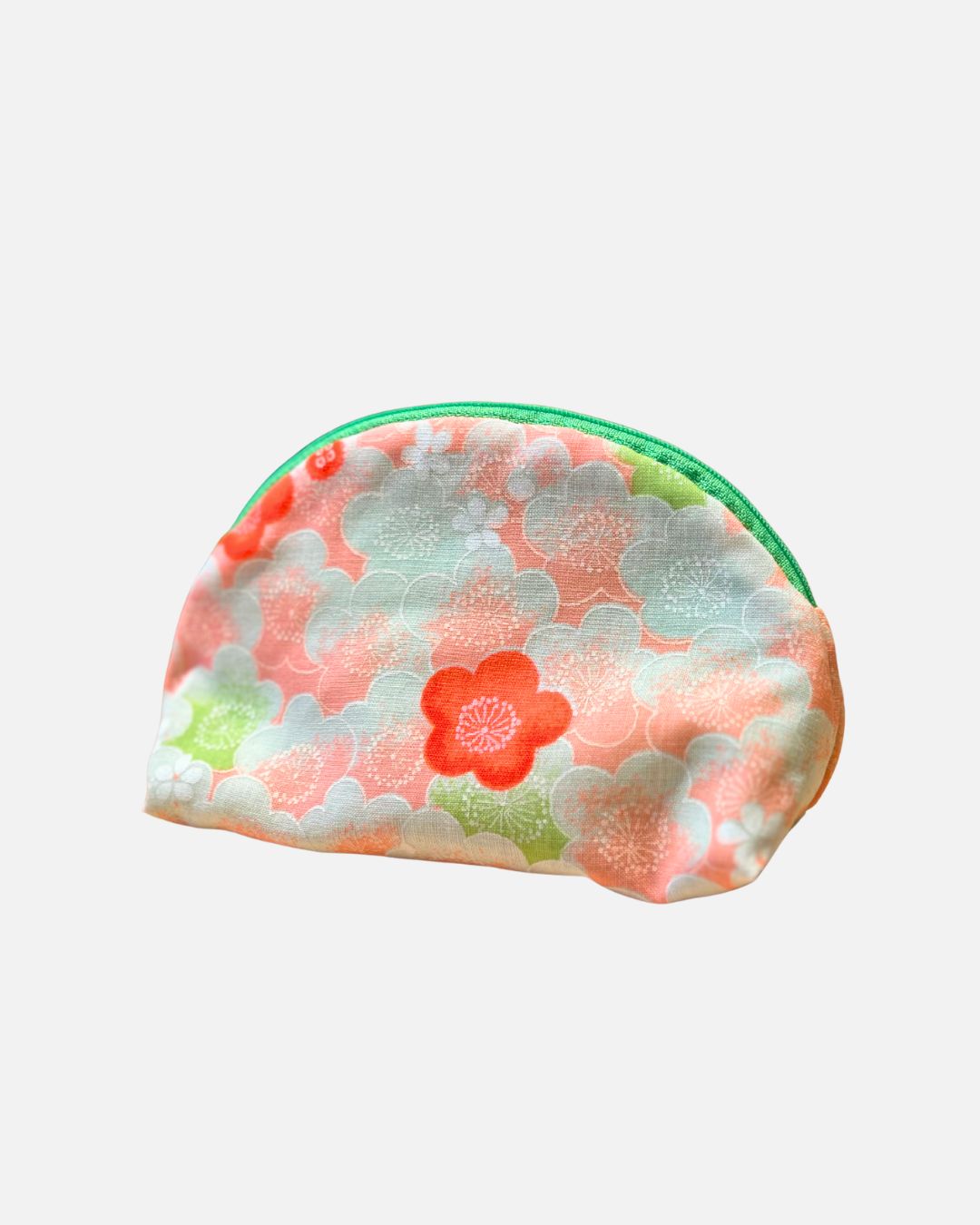 Pochette demi-cercle en tissu traditionnel japonais