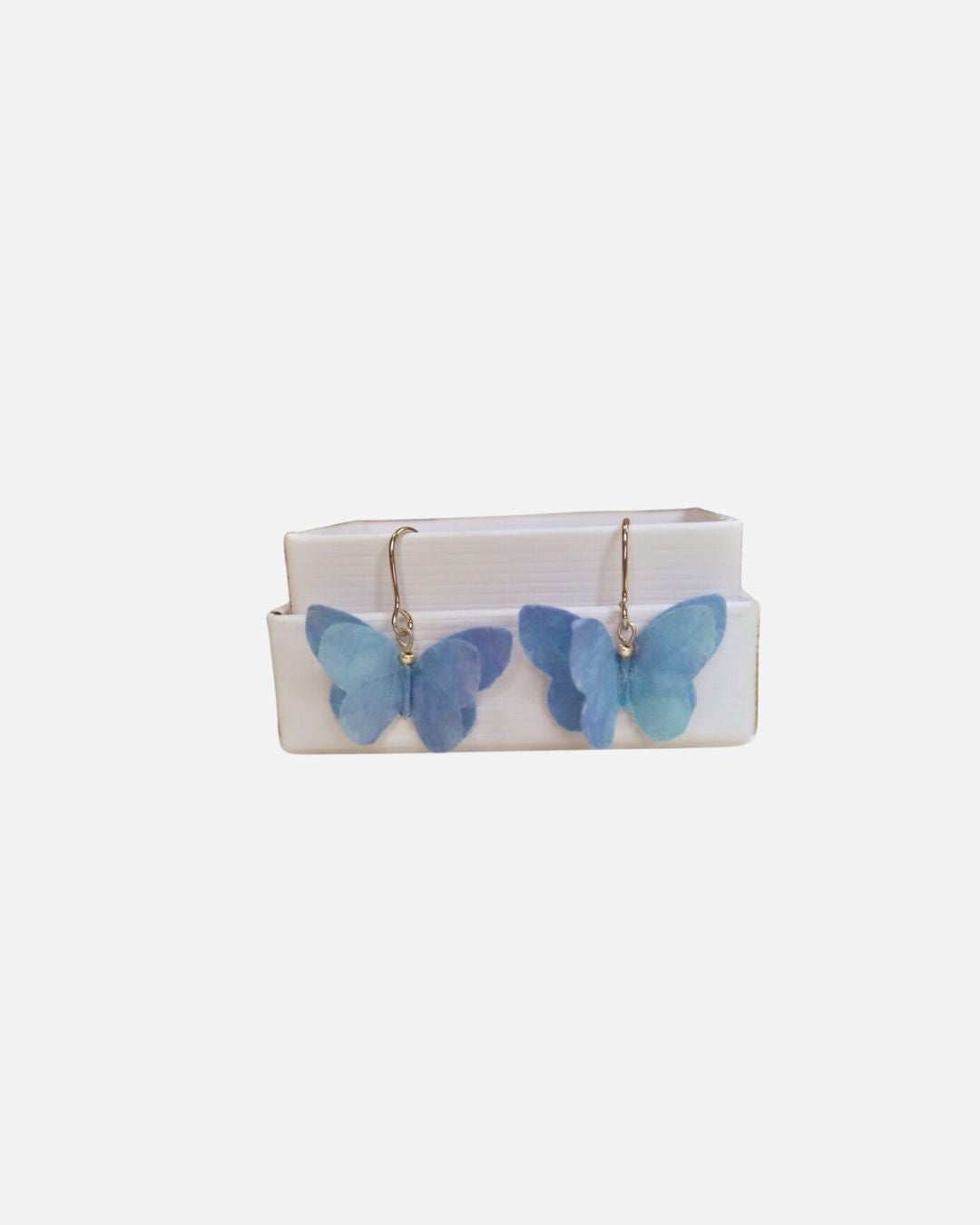 Boucles d'oreilles papillon en papier