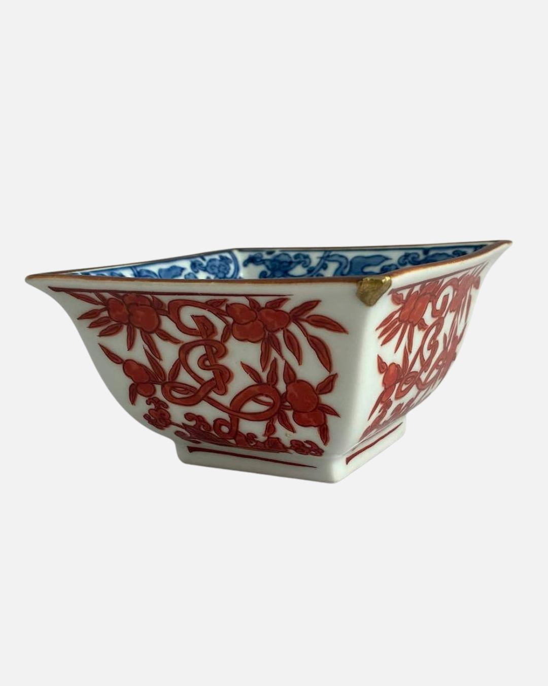 Bol trapèze motif cognassier - doré