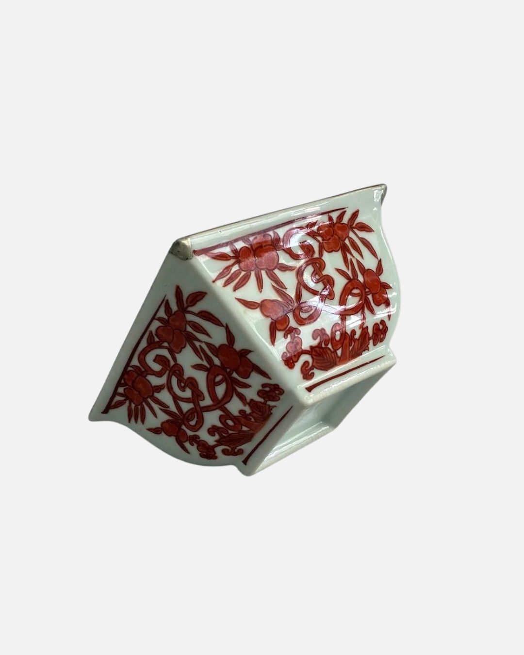 Bol trapèze motif cognassier - argenté