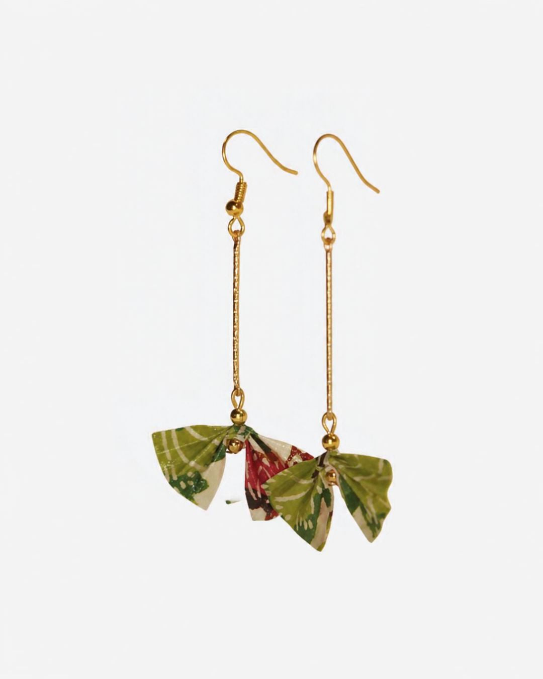 Boucles d'oreilles ruban en origami