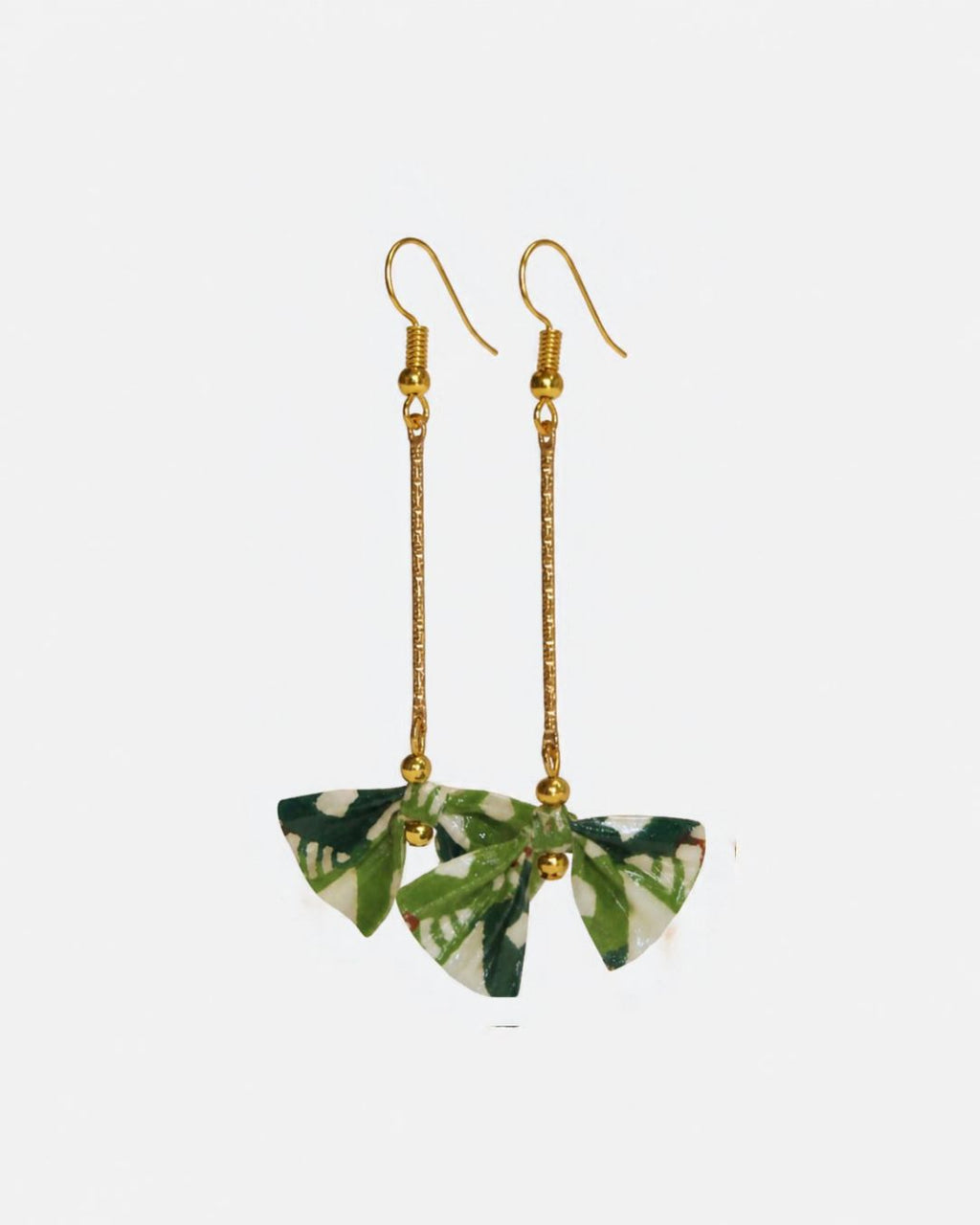 Boucles d'oreilles ruban en origami