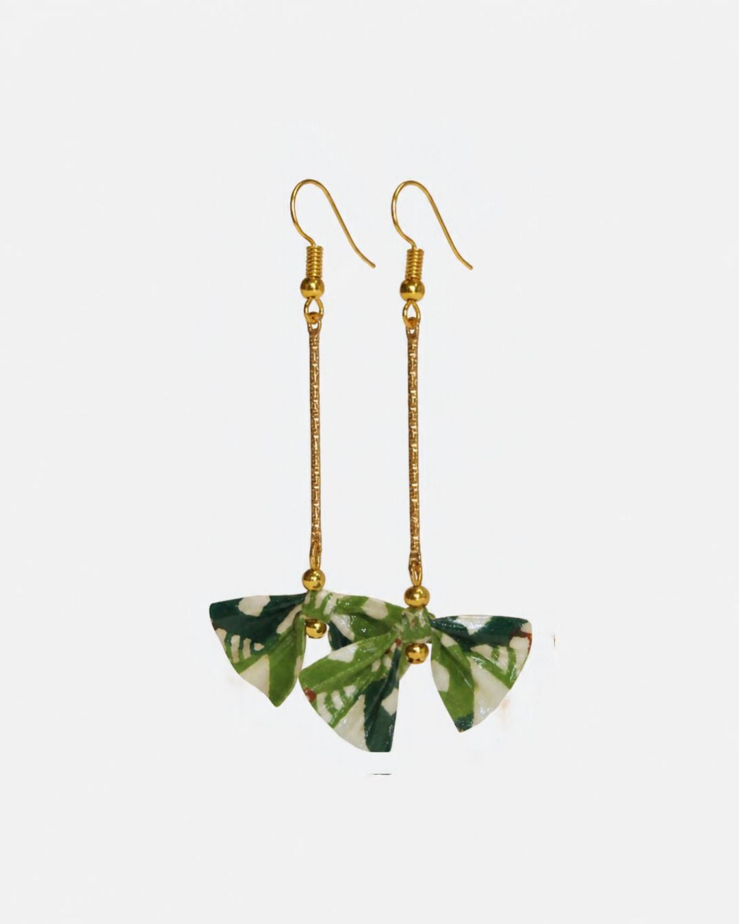 Boucles d'oreilles ruban en origami