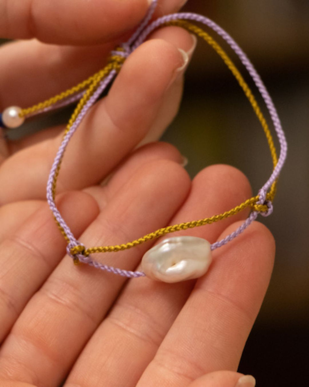 Bracelet Keshi avec perle d'eau douce