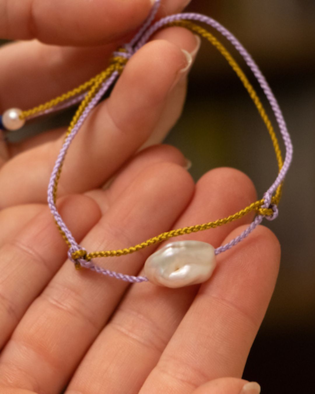 Bracelet Keshi avec perle d'eau douce
