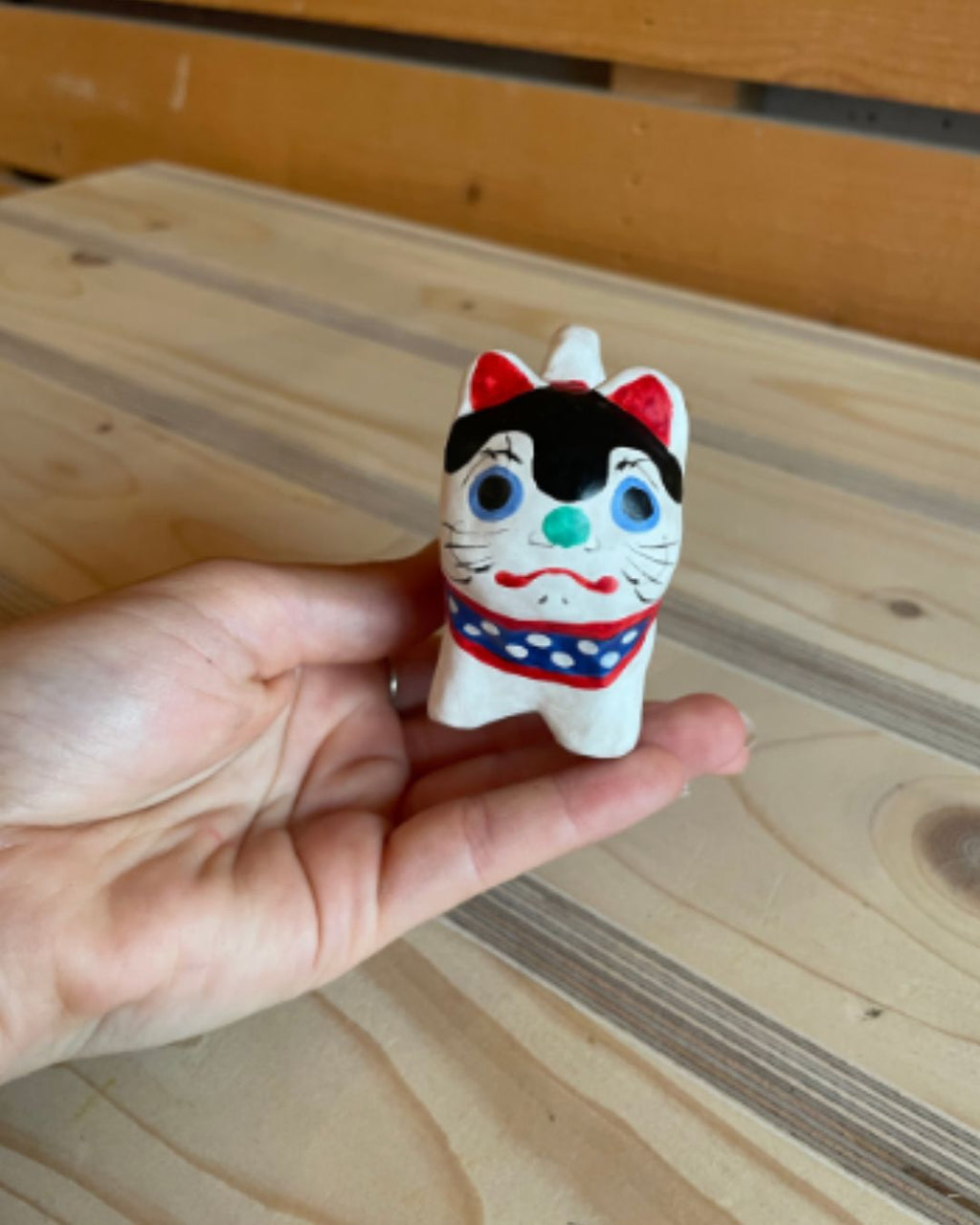 Figurine Chien en papier mâché japonais Hariko