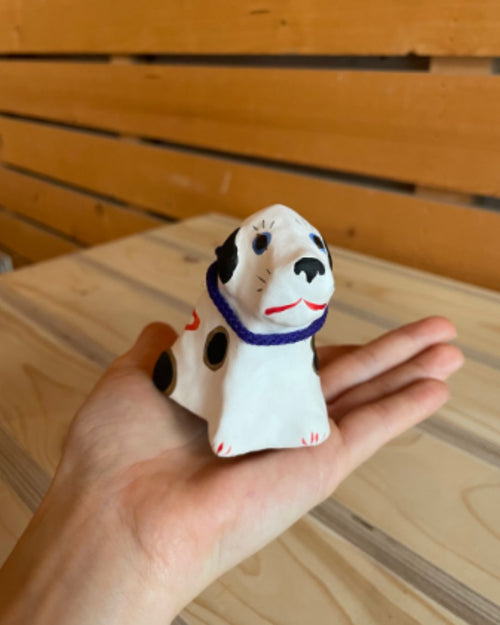 Figurine Ebi-inu en papier mâché japonais Hariko