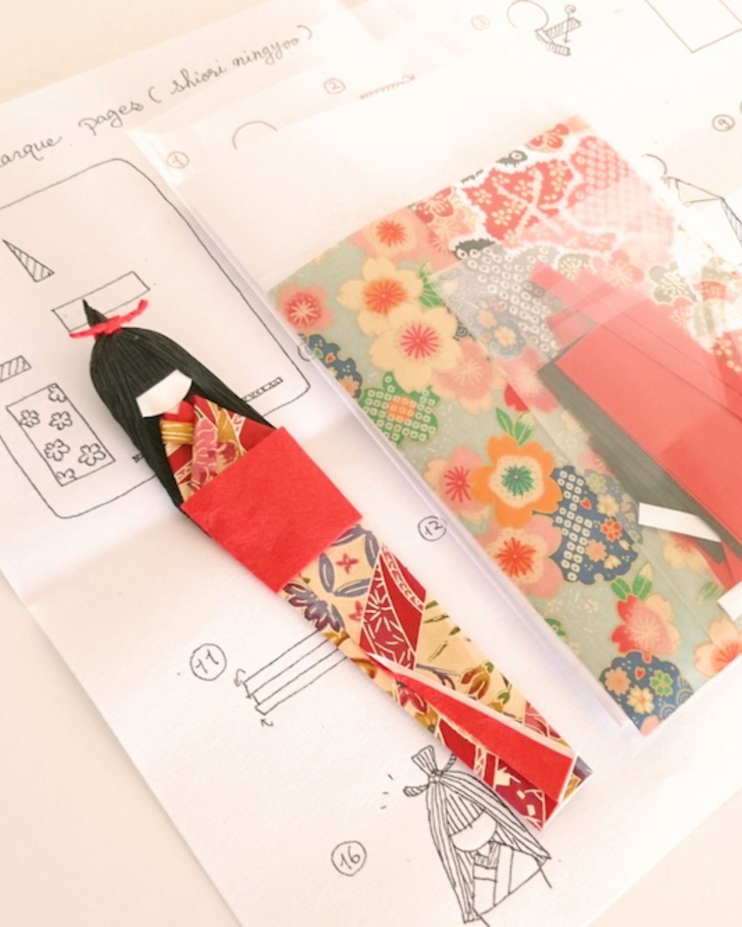 Kit DIY Marque-page en origami