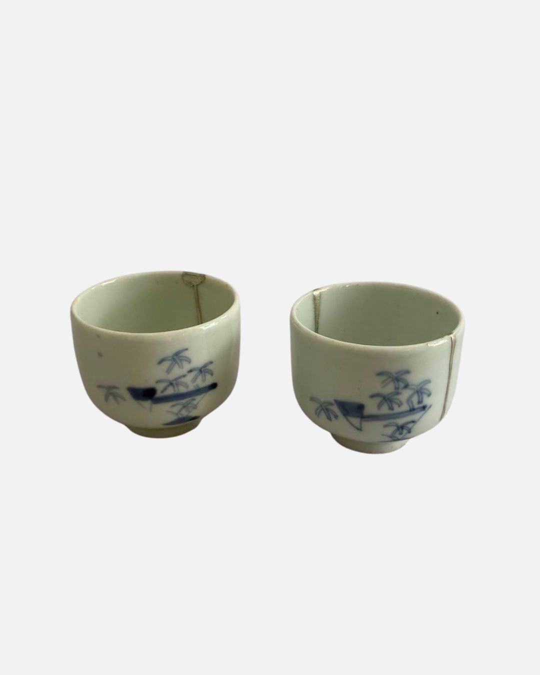 Lot de deux o-choko motif bambou