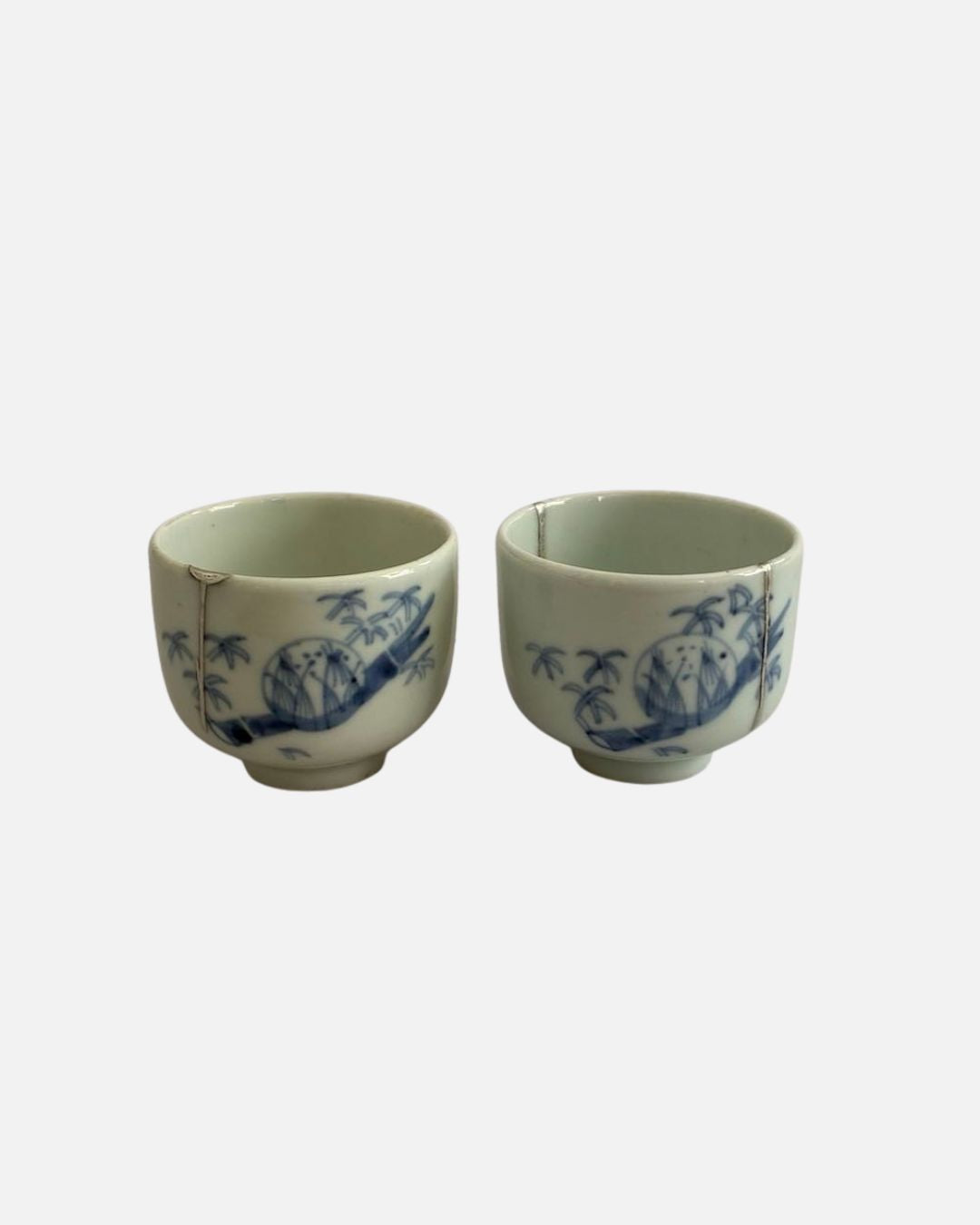 Lot de deux o-choko motif bambou