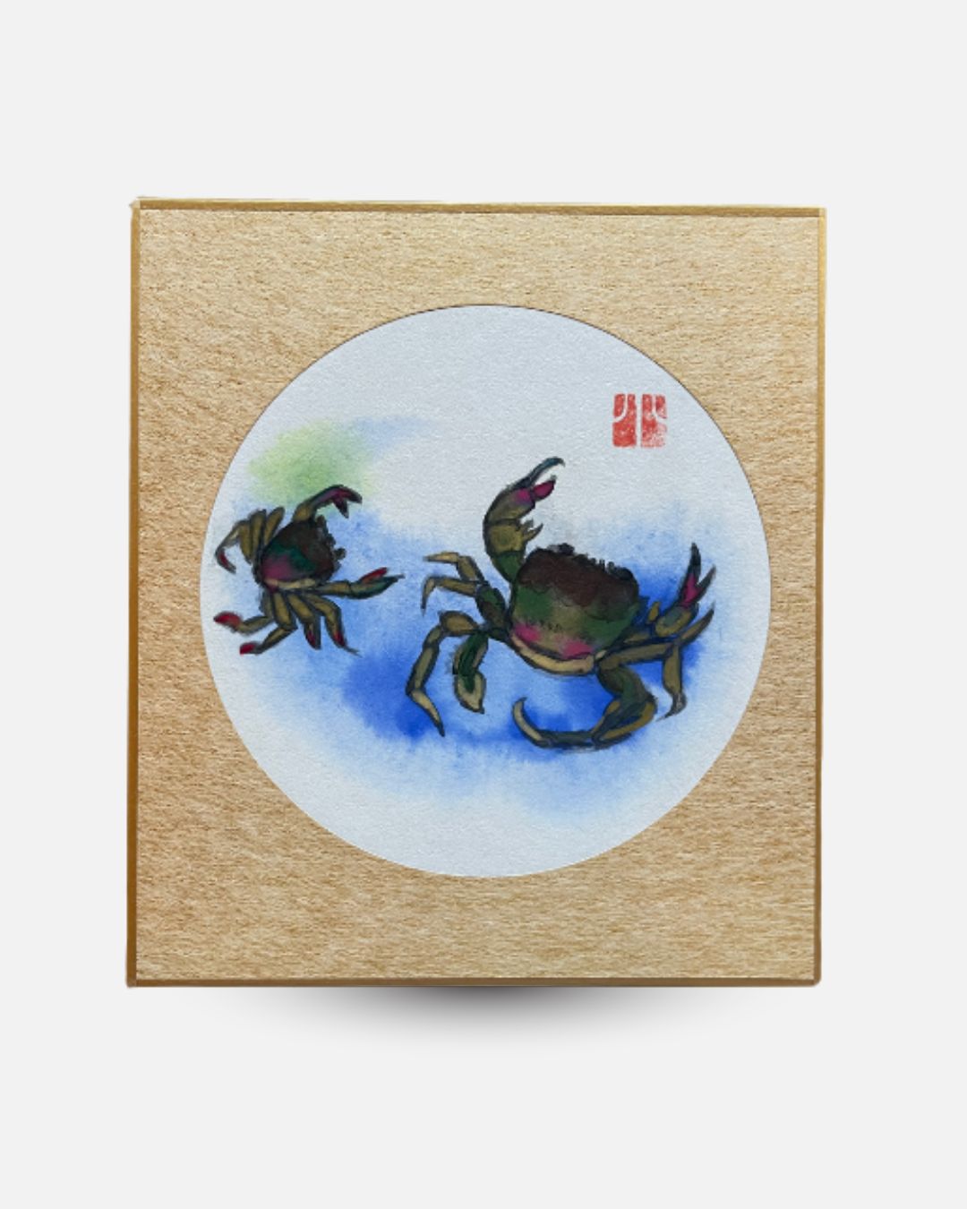 Peinture Nihonga Crabes