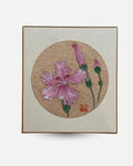 Peinture Nihonga Fleurs d'oeillet