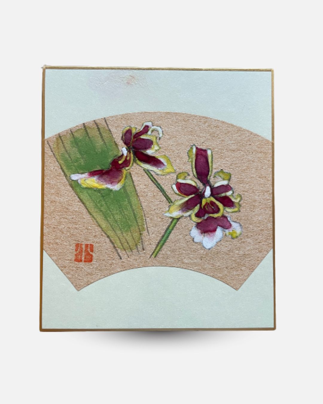 Peinture Nihonga Orchidées