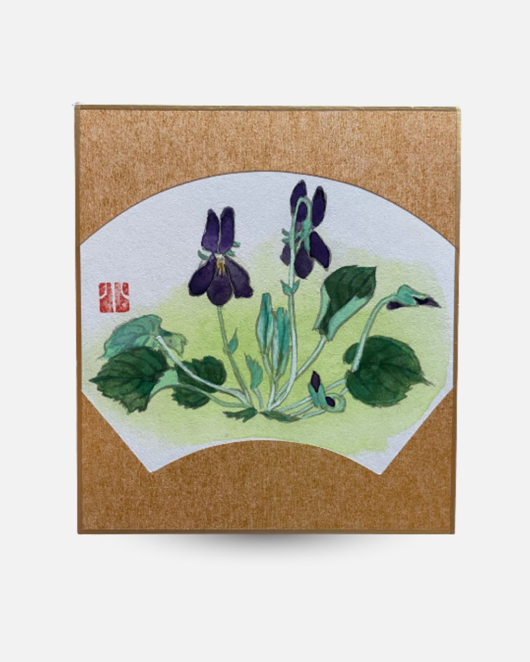 Peinture Nihonga Violettes de Mandchourie