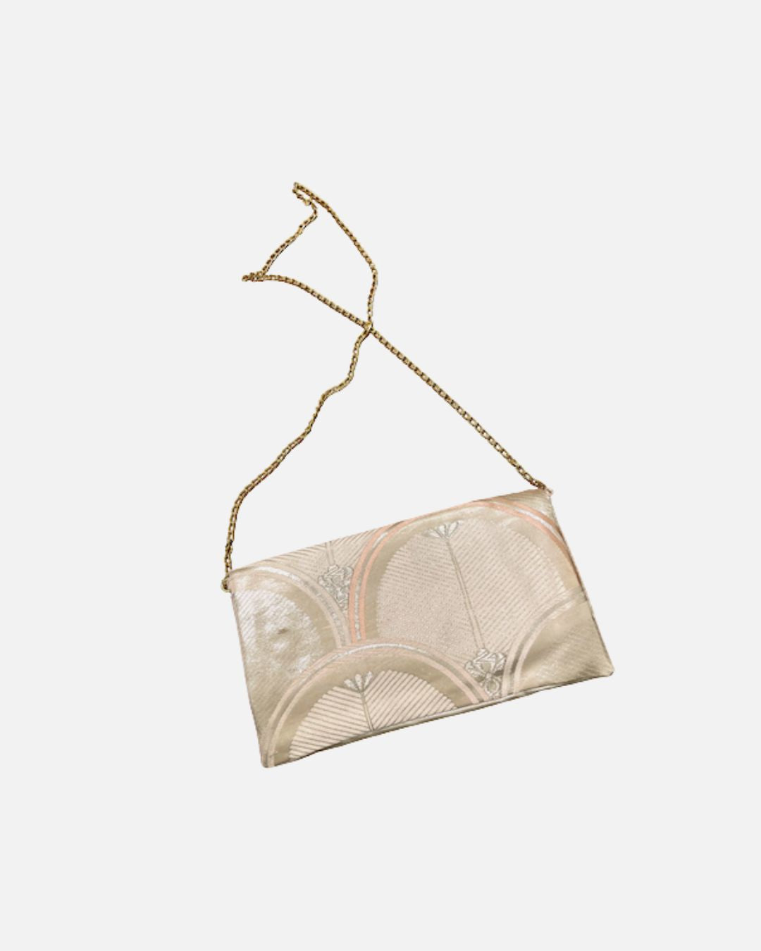 Pochette de soirée upcyclée en tissu traditionnel japonais