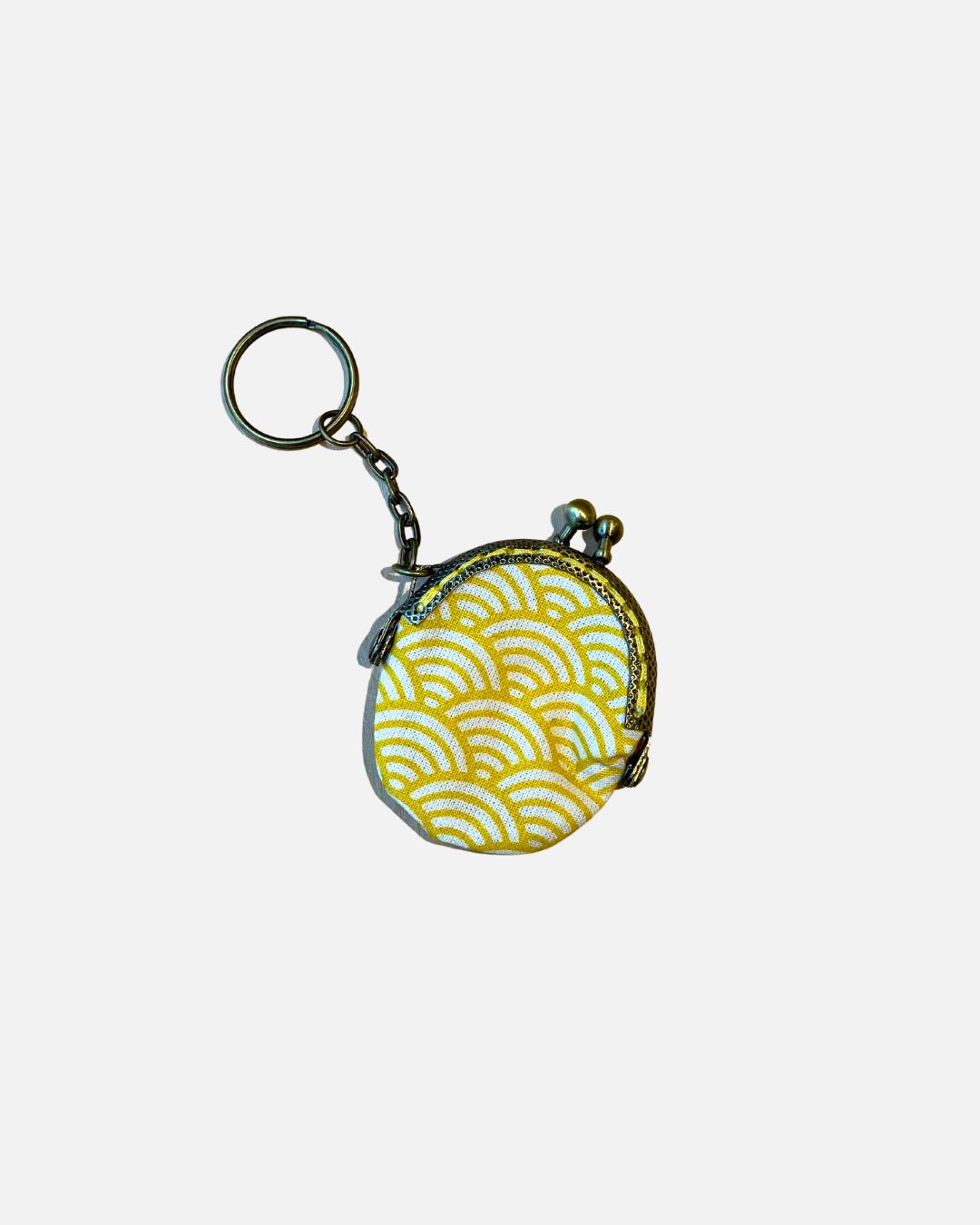 Porte-monnaie porte-clé gamaguchi en tissu traditionnel japonais