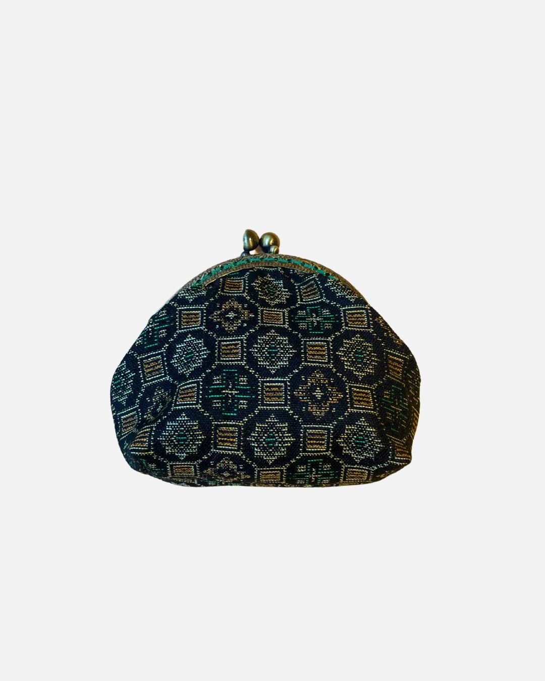 Porte-monnaie gamaguchi en tissu traditionnel japonais